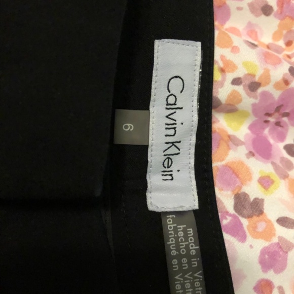Calvin Klein Office Trouser Black Pants sz 6 - Picture 4 of 11